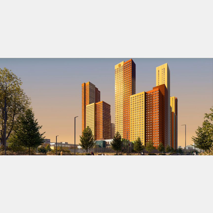 2-к. квартира, 59,7 м², 2/46 эт.