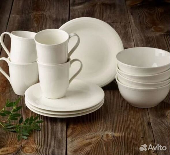 Сервиз 12 предм Villeroy Boch Color Loop creme