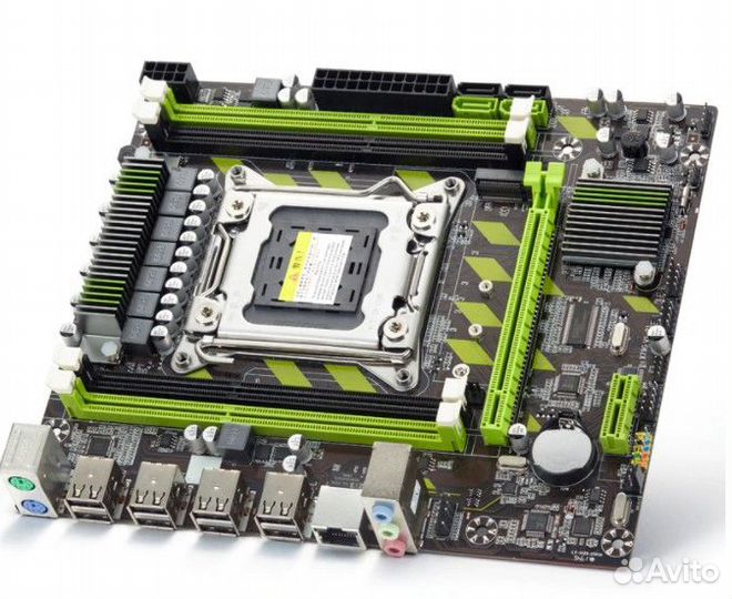 Мат плата X79+E5 2670V2+16 Гб 1600мгц