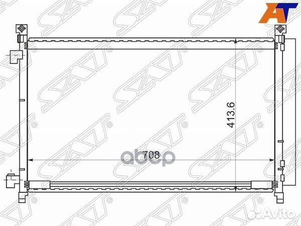 Радиатор кондиционера Nissan X-Trail 13-22 / Ro