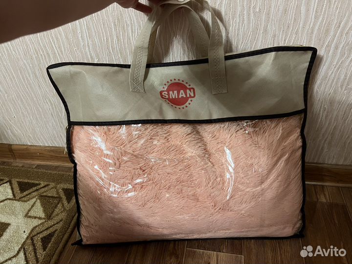 Плед покрывло травка персиковый 220 на 240