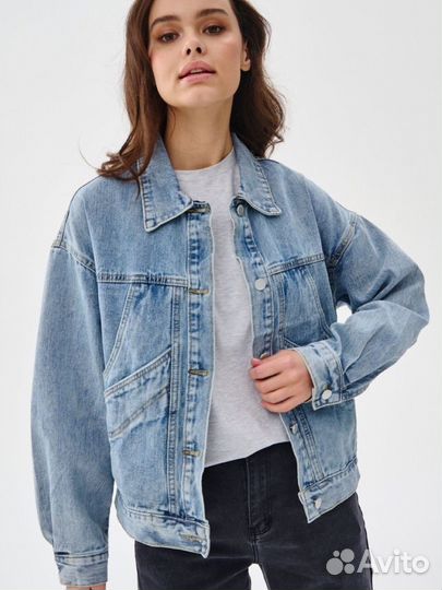 Джинсовая куртка оверсайз, джинсовка оверсайз