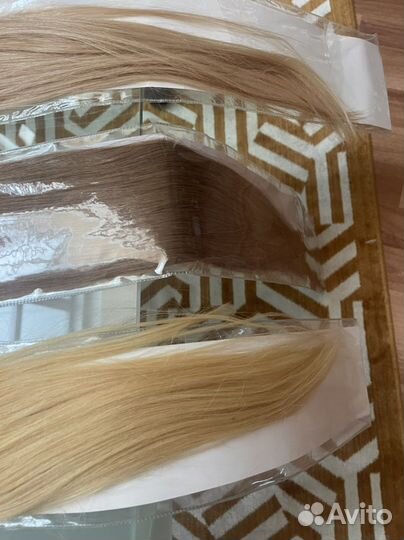 Волосы натуральные на трессе 60 см-85