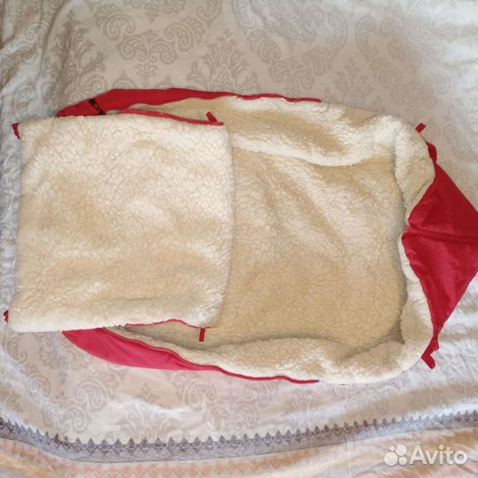 Зимний конверт в коляску на овчине