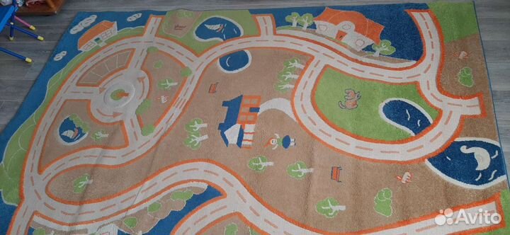 Ковер детский с дорогами