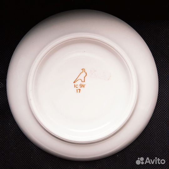 Фарфор Дулево чашка с блюдцем 1991