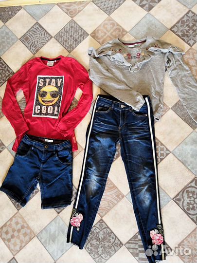 Одежда пакетом для девочки подростка 140. Вещи