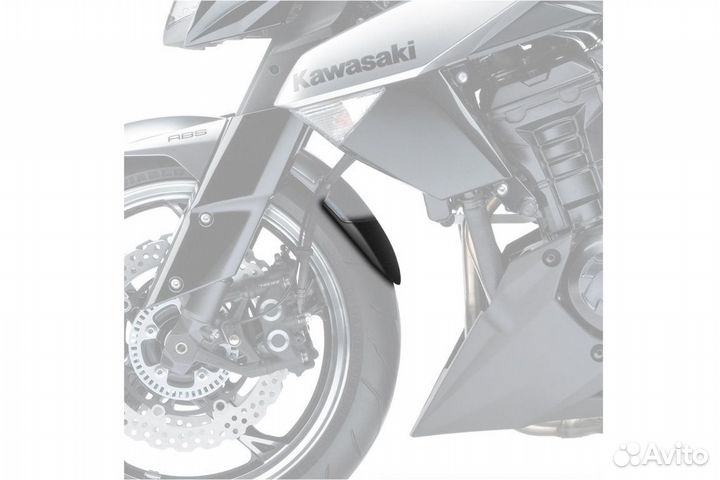 Удлинитель переднего крыла Kawasaki Z1000 2010 -14