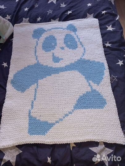 Плед детский из ализе пуффи