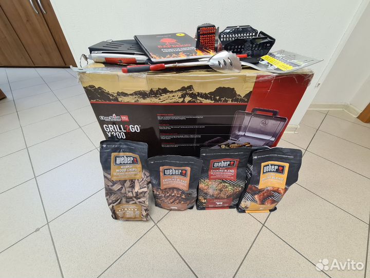 Портативный газовый гриль char-broil 200