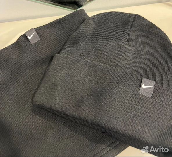 Мужская шапка+снуд