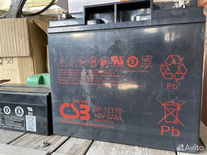 Аккумулятор 12v 17ah
