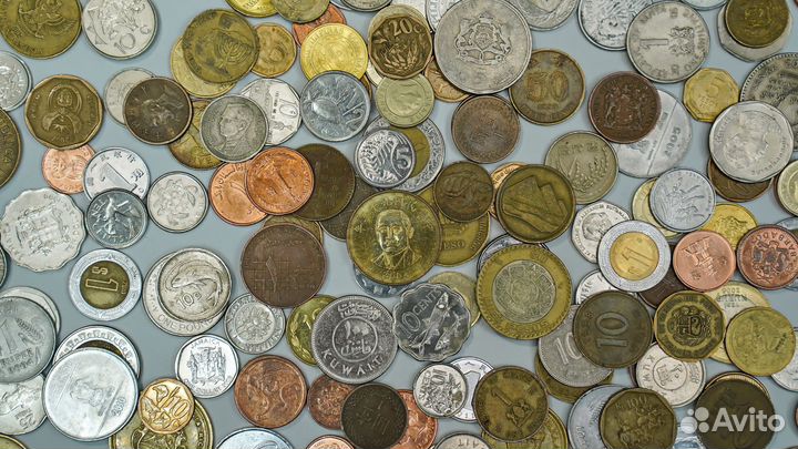 Монеты мира 1 килограмм Экзотика Африка Азия и