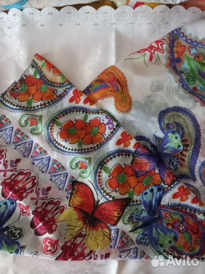 Платок женский Индия, вискоза 100х100