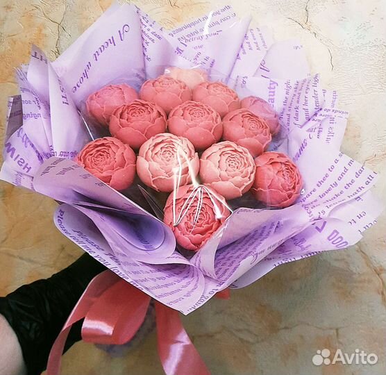 Сладкий букет. Шоколадные пионы