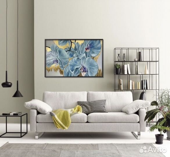 Картина маслом с цветами