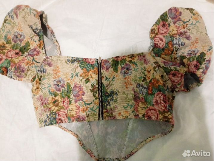 Винтажный топ корсет