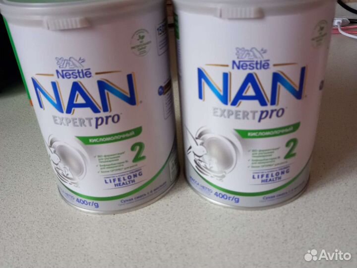 Нан кисломолочный 2