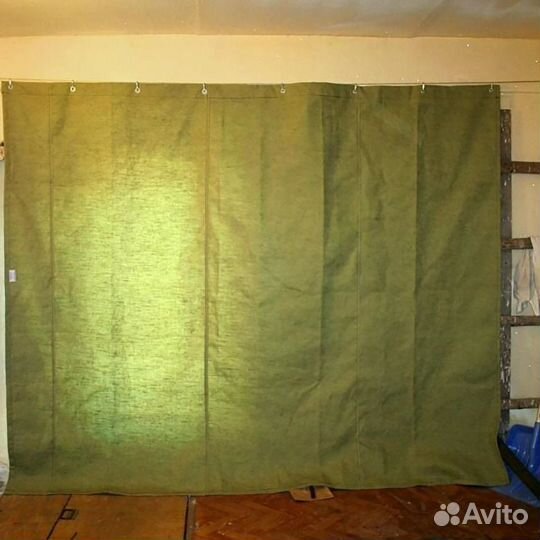Брезентовая штора для гаража