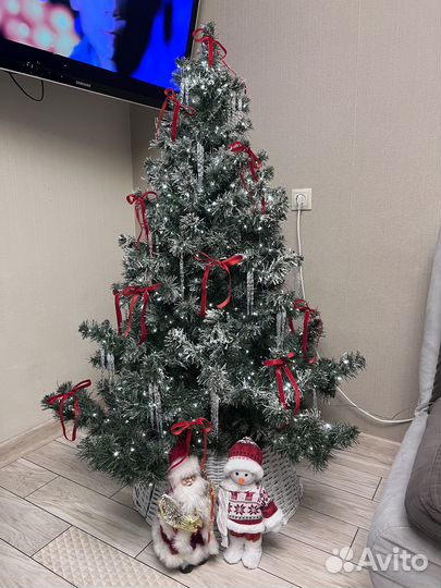 Ель искуственная заснеженная 150