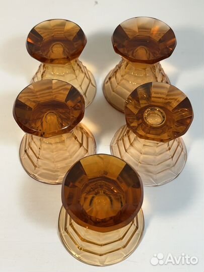 Рюмки стопки, Богемия, Ар деко, 1930-40 годы