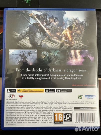 Wo long fallen dynasty ps5 диск