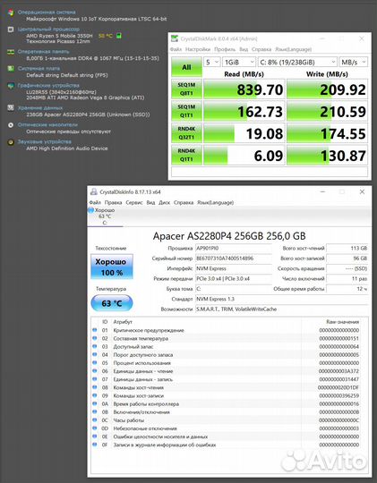 Мини Пк Ryzen 5 3550H GenMachine