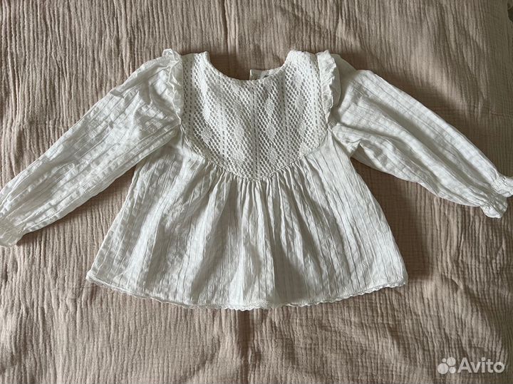 Блузка zara для девочки 86