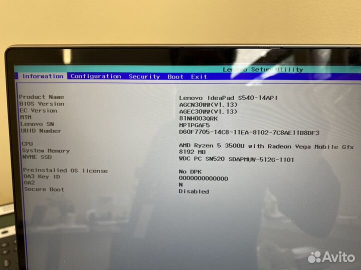 Lenovo s540-14api