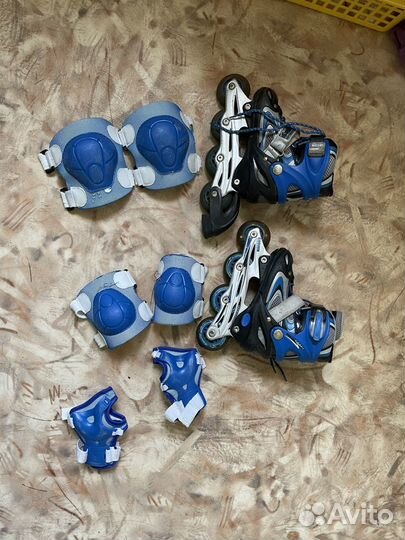 Роликовые коньки детские раздвижные 30-33