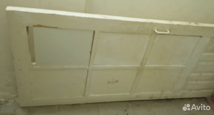 Дверь деревянная со стеклом бу под реставрацию