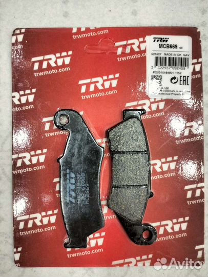 Передние колодки TRW MCB669 Djebel CRF XR beta