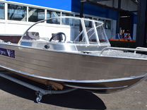 Новая моторная лодка Wyatboat 430 Pro алюминиевая