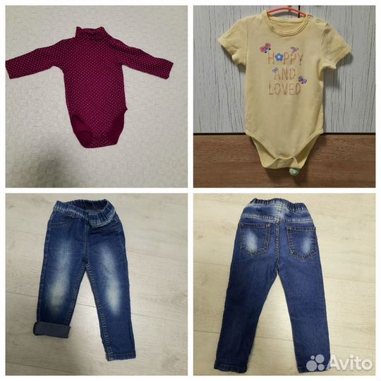 Вещи для девочки пакетом, 80 - 86 - 92 размер