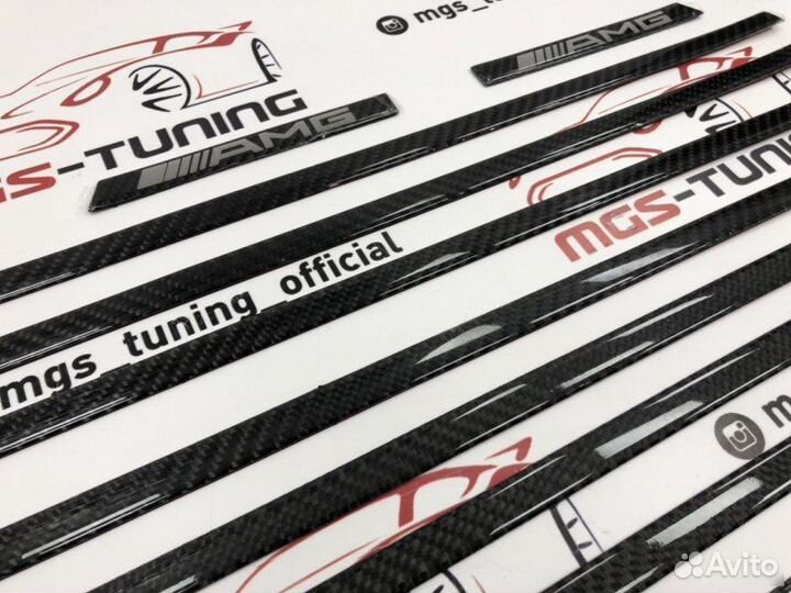 Молдинги AMG Mercedes Benz G-class w463 карбон