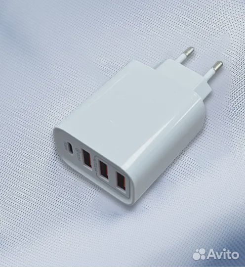 Сетевое зарядное устройство с 2-мя кабелями DK-C19