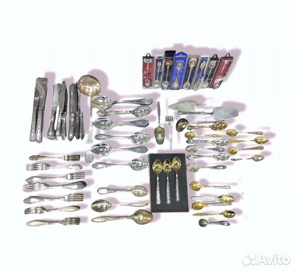 Мельхиор в ассортименте(Вилки, ложки, ножи)