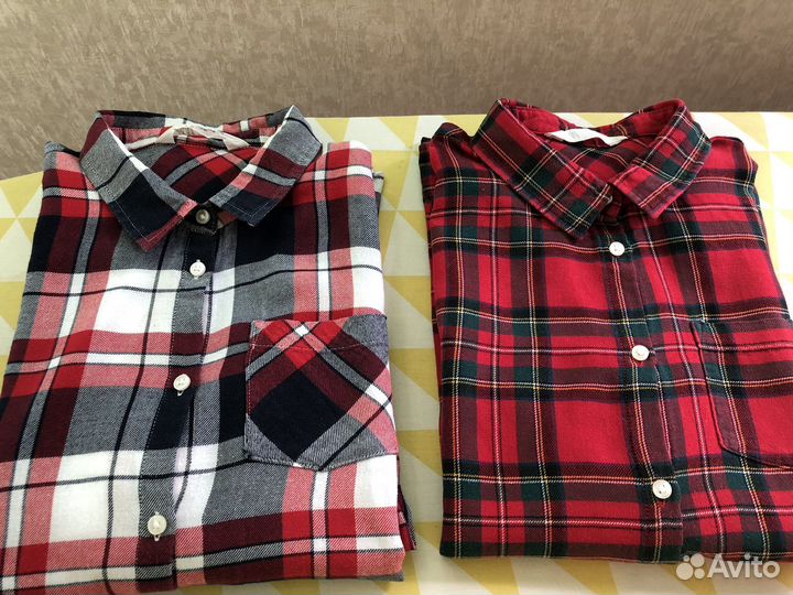 Рубашка в клетку HM Mango