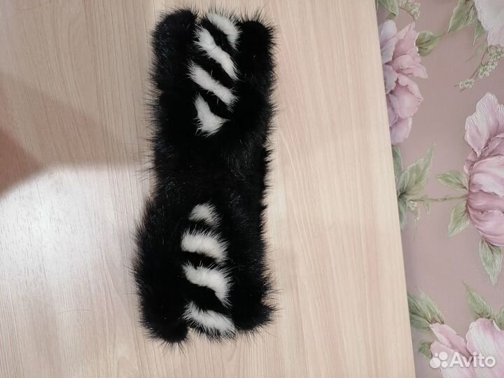 Зимняя повязка из норки