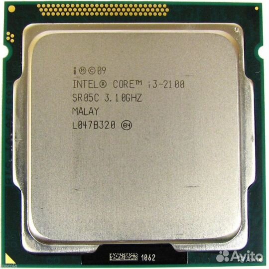 Процессор Intel Core i3-2100, 3100мгц