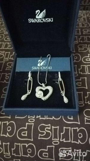 Украшения серьги подвеска Swarovski