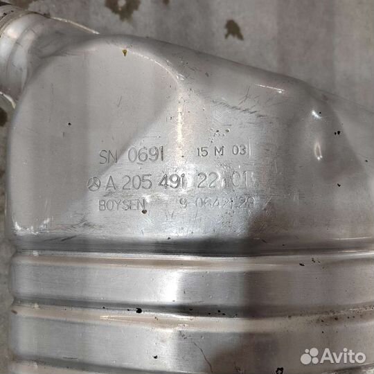 Глушитель левый Mercedes W205 A2054909421