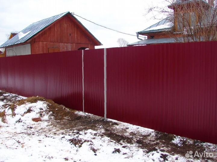 Забор из профнастила