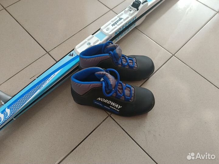 Лыжные ботинки nordway и лыжи