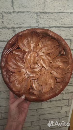 Блюдо тарелка дерево 30см