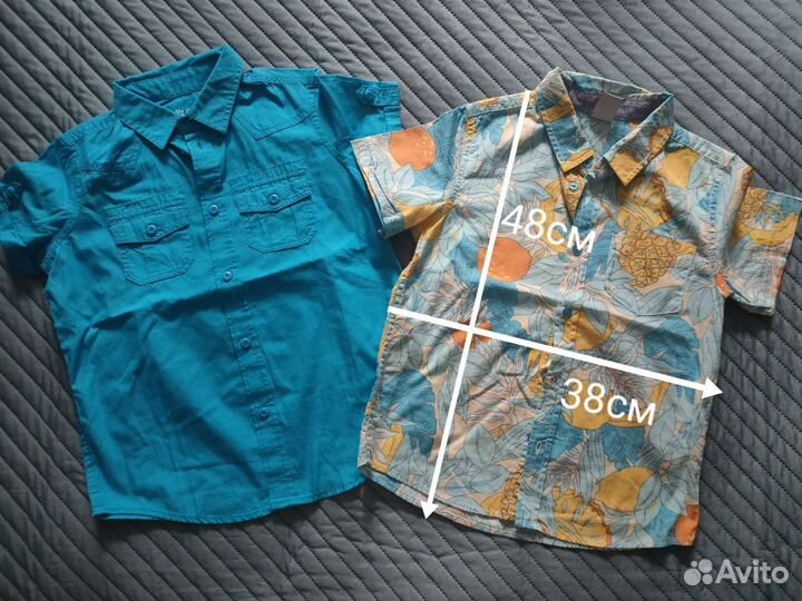 Рубашки летние на мальчика новые