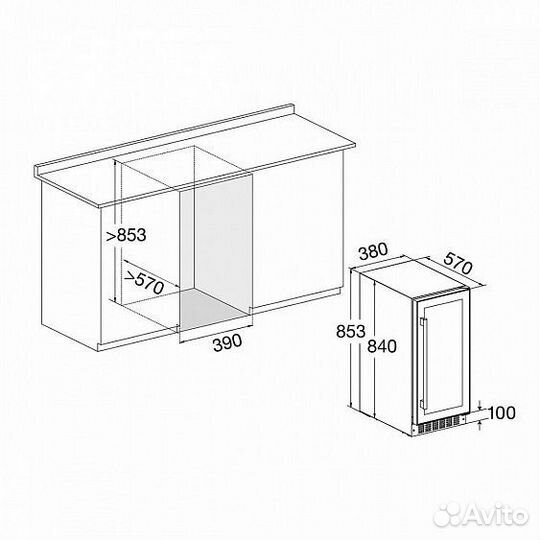 Винный шкаф temptech vwcr30DS