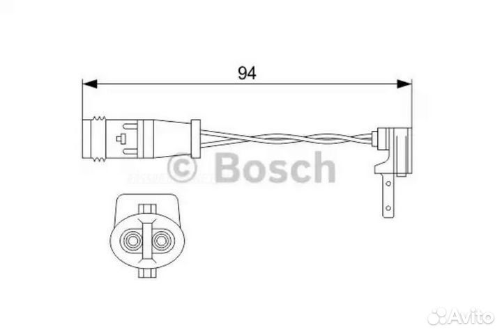 Bosch 1 987 474 553 Сигнализатор, износ тормозных колодок