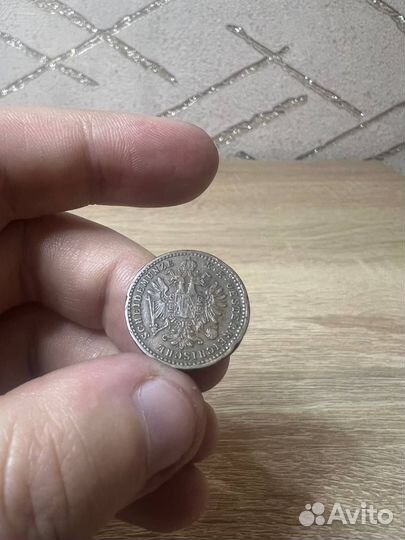 Монета 1 Крейцер 1860г