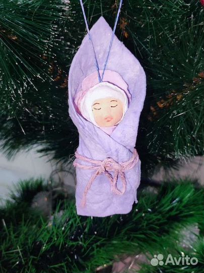 Ватные елочные игрушки новые